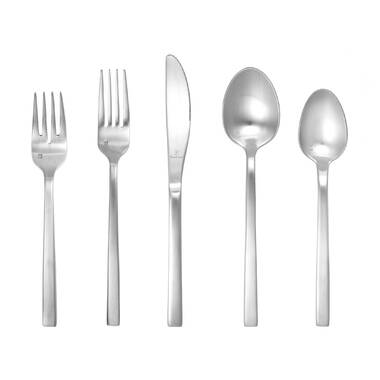 Arezzo 5 Piece 18 10 Stainless Steel Flatware Set Service for 1